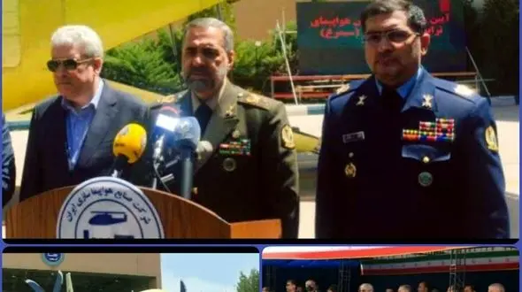 آیین رونمایی از نخستین هواپیمای ترابری سبک «سیمرغ» در اصفهان