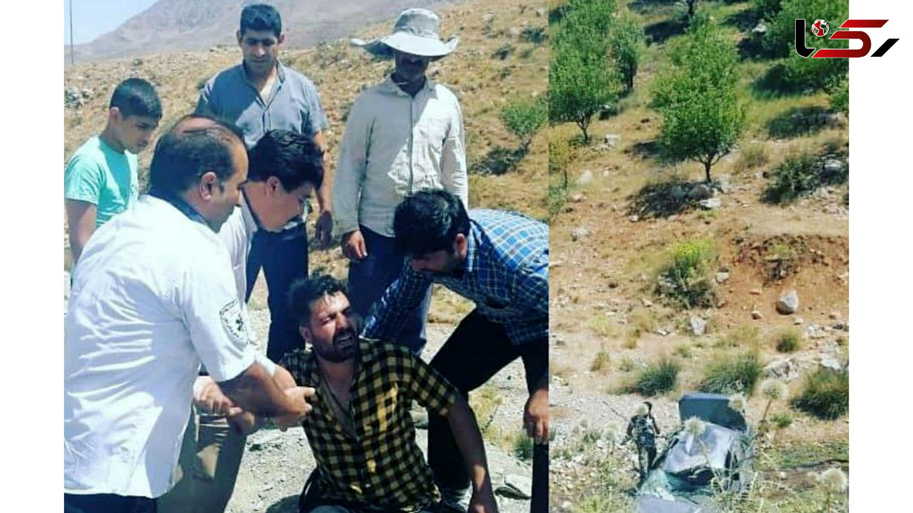 امداد رسانی نماینده مجلس به سرنشینان پژوه ۴۰۵ پس از سقوط به دره  + عکس