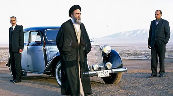 گریم شگفت انگیز عبدالرضا اکبری در نقش امام خمینی(ره)+ تصاویر 