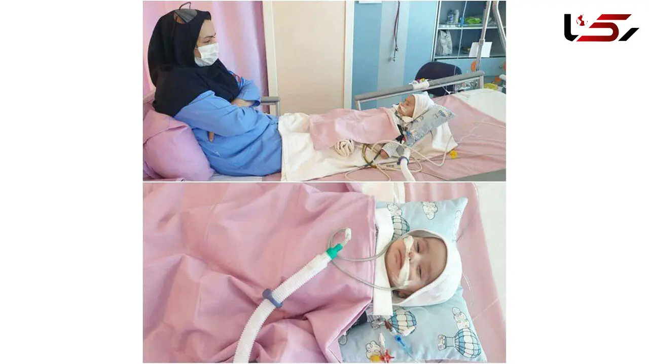 عکس عجیب از مراقبت عاشقانه یک پرستار مشهدی از نوزاد دو ماهه