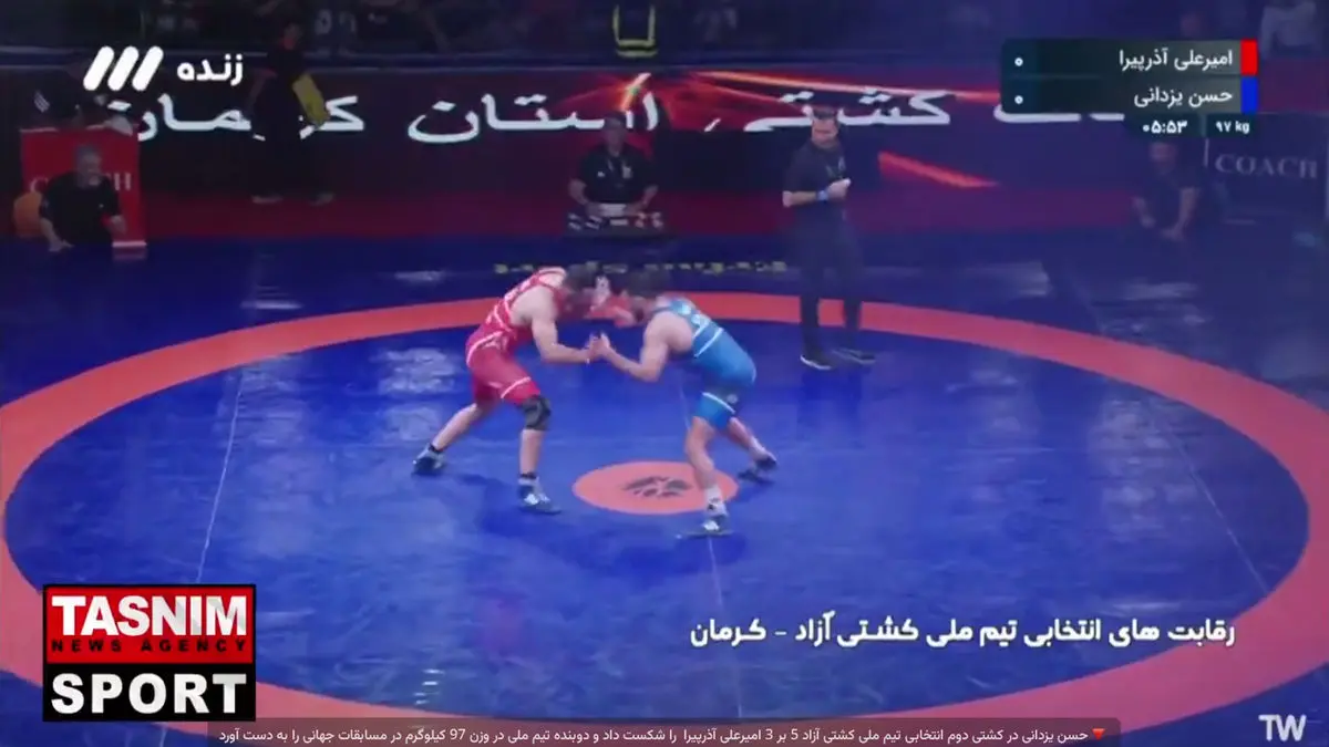 حسن یزدانی با شکست آذرپیرا ملی‌پوش کشتی آزاد ایران در مسابقات جهانی شد