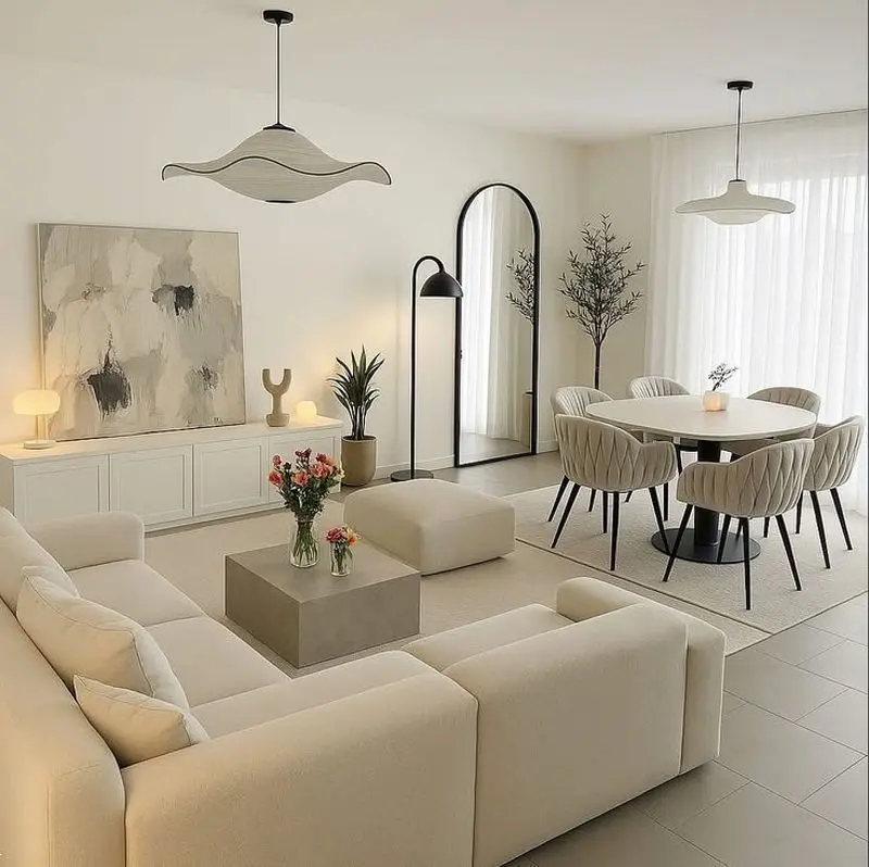 دکوراسیون خانه های کوچک 60 متری | ترفندهای طلایی و ایده های خلاقانه شیک و کاربردی دکوراسیون خانه های کوچک 60 متری برای نوروز ۱۴۰۵ که عروس های خوش سلیقه ازش کلی ایده میگیرن!