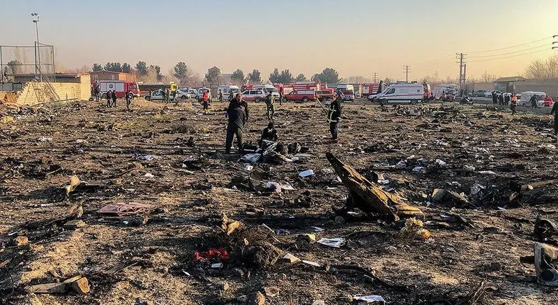 تصاویر : سقوط هواپیمای اوکراینی