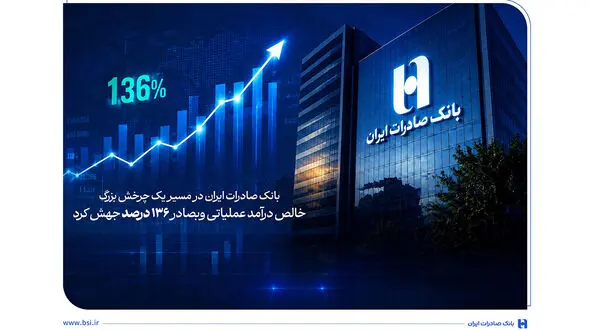 خالص درآمد عملیاتی وبصادر ۱۳۶ درصد جهش کرد