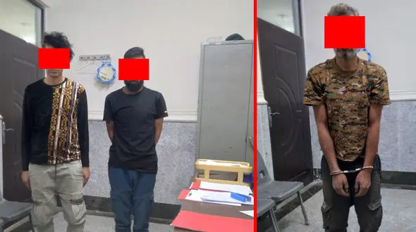 این 3 نفر از دیوار خانه های آبادانی ها بالا می رفتند + عکس