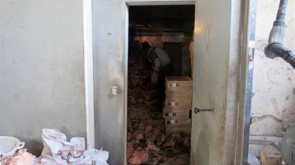 ۱۴ تن کله‌پاچه فاسد در رباط کریم کشف شد