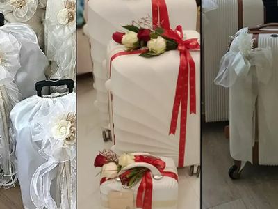 راهنمای تزئین چمدان عروس با گل‌ های طبیعی؛ شکیل‌ ترین مدل‌ ها