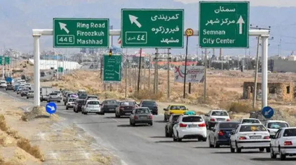  جاده تهران- مشهد بازگشایی شد/ واژگونی کامیونت وسط جاده علت انسداد بود 