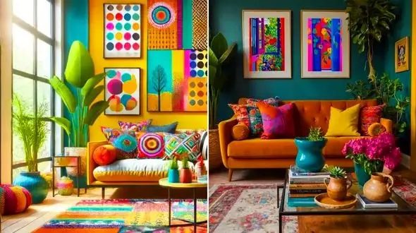 خانه‌ ای با دکور خاص؛ 15 مدل دکور رنگی رنگی برای جذابیت بیشتر