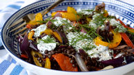 خوشمزه ترین سبزیجات کبابی با ماست+دستور تهیه در خانه