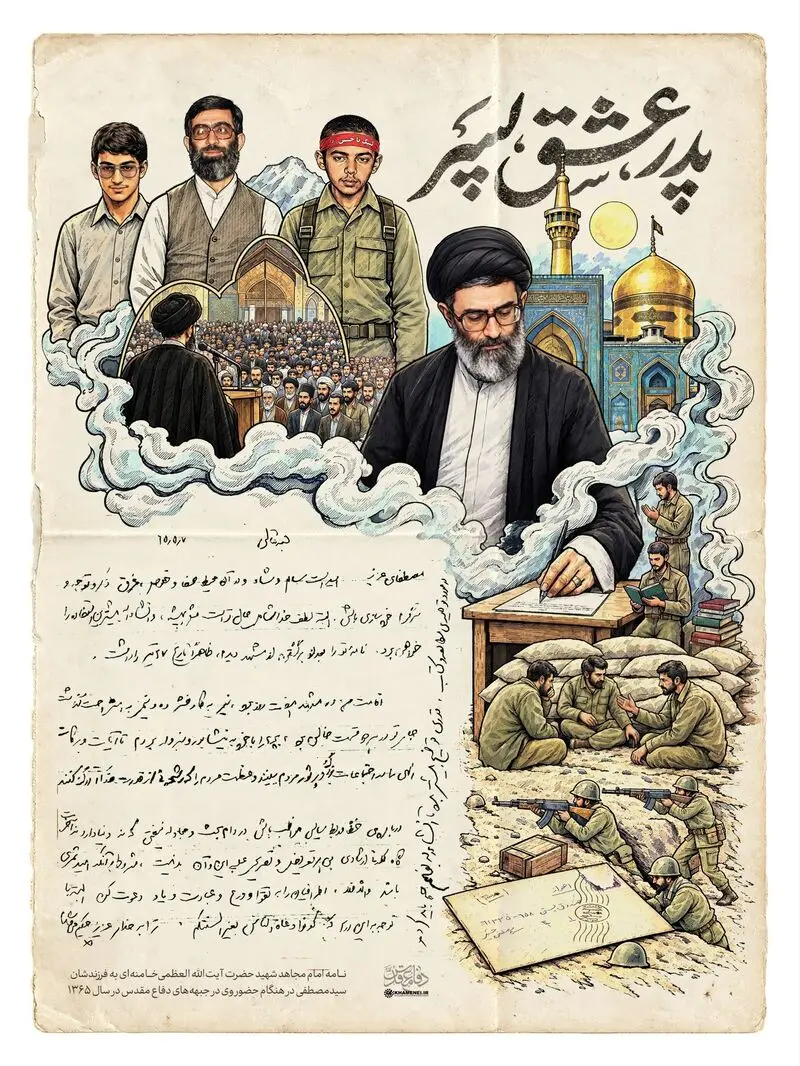 نامه رهبر شهید به فرزندشان