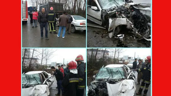 مچاله شدن پژو که به بزرگتر از خودش کوبید + عکس