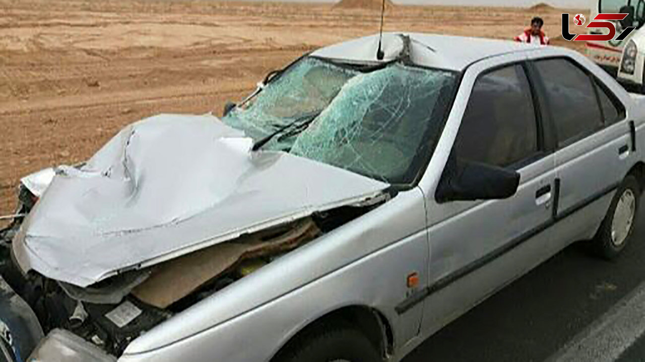 تصادف مرگبار پژو و کامیون در بوشهر با 2 کشته