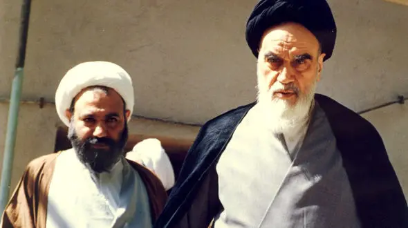  عکس های آیت الله حسن صانعی با امام خمینی (ره)  