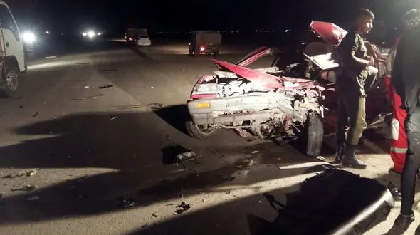 تصادف وحشتناک در آزادراه قزوین _ کرج با 13 مصدوم + عکس