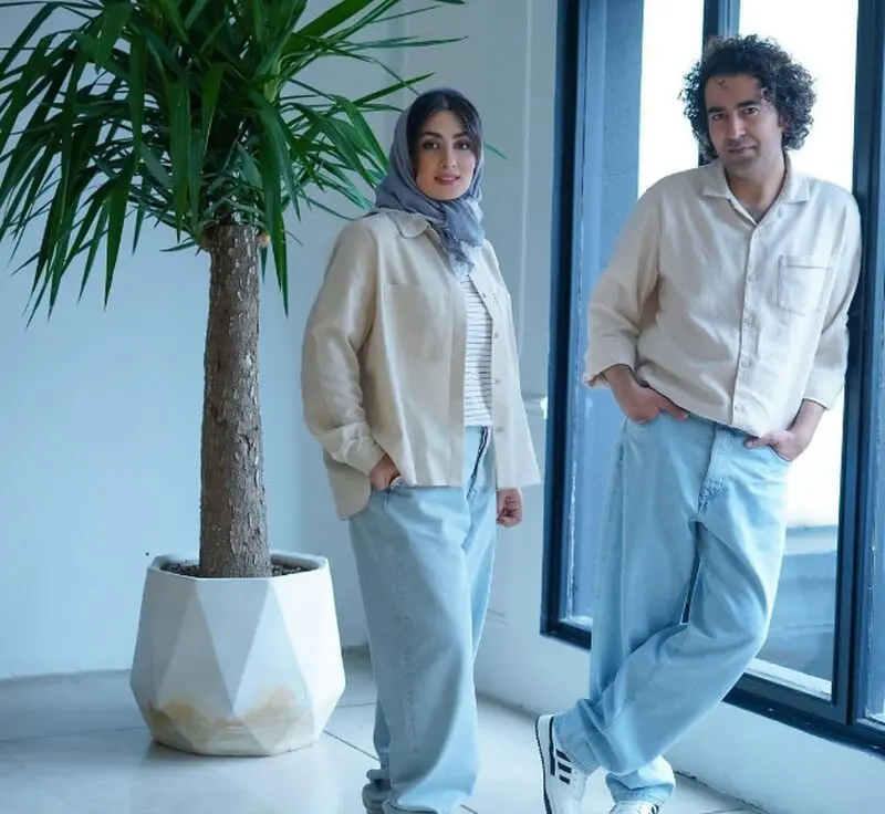 الهام طهموری و همسرش
