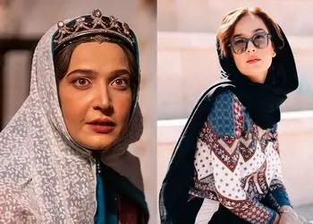 تیپ و چهره امروزی بازیگر نقش شکوه السلطنه، زن عقدی ناصرالدین شاه در سریال جیران با موهای سبز!