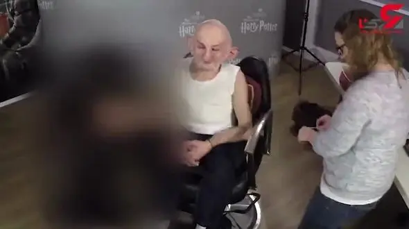 لحظه به لحظه با گریم یکی از شخصیت های معروف هری پاتر+ فیلم