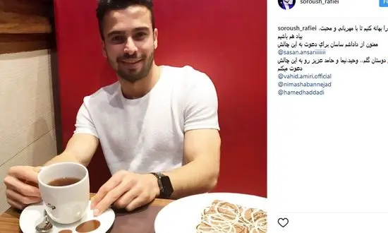 بازیکن پرسپولیس بازیگر خندوانه را به چالش دعوت کرد + عکس