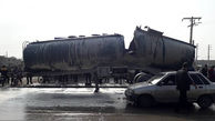 انفجار تانکر سوخت در برازجان + عکس 