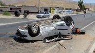 ۶ مصدوم در حادثه واژگونی خودرو در شهر اهواز