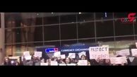 جنجال ایرانی ها در فرودگاه بوستون بخاطر اخراج یک دانشجوی ایرانی + فیلم 