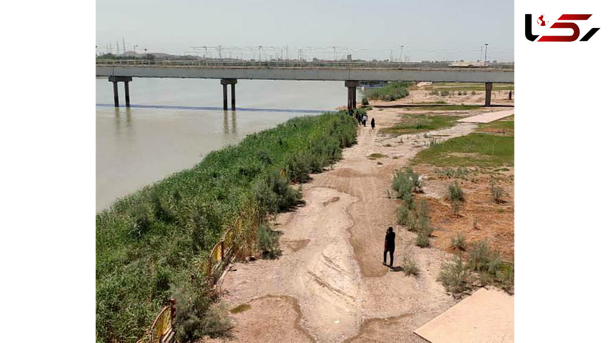 این مرد خودش را از دست زنش به رودخانه کارون انداخت + عکس