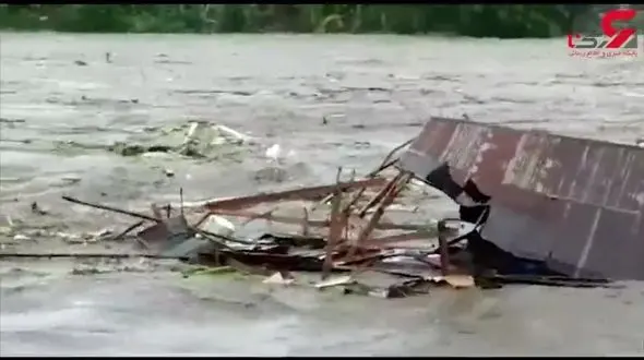 سیل وحشتناک در اندونزی+فیلم