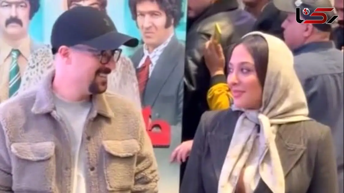 فیلم /  نگاهی به تیپ و استایل شیک و باوقار پاییزی  آناهیتا درگاهی ،احمد مهران‌فر، عین الله دریانی و علی امین حسنی در اکران فیلم تهران 57