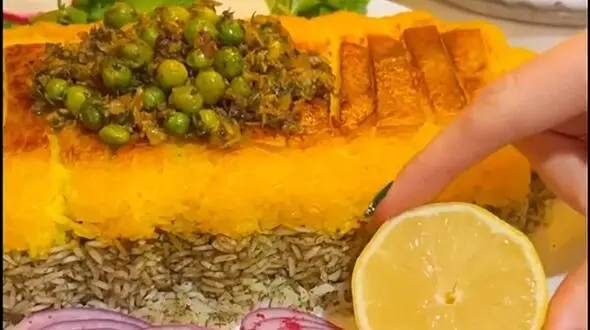 شوید پلو تن دورنگ + فیلم