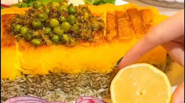 شوید پلو تن دورنگ + فیلم