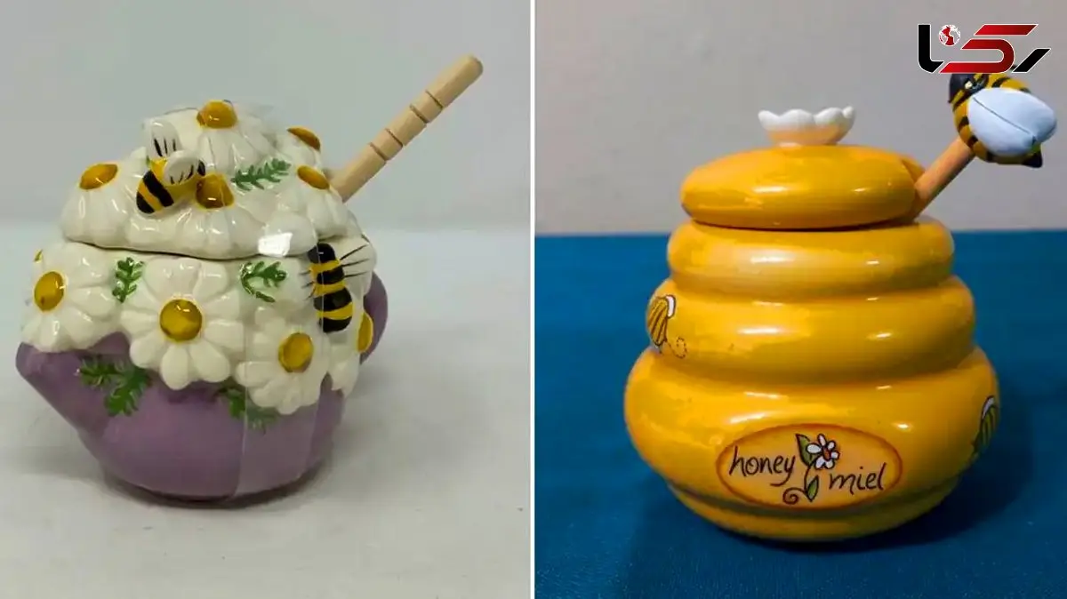 ظرف عسل سرامیکی شیک؛ 15 طرح خلاقانه برای مهمانی‌ ها و میز صبحانه