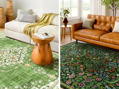 15 مدل فرش سبز مدرن برای خلق خانه‌ ای لوکس و متفاوت