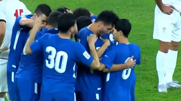 گل ازبکستان به ایران در ثانیه‌های آخر