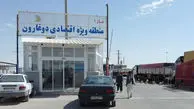صف کامیون‌ ها در مرز دوغارون؛ علت توقف رانندگان مشخص شد