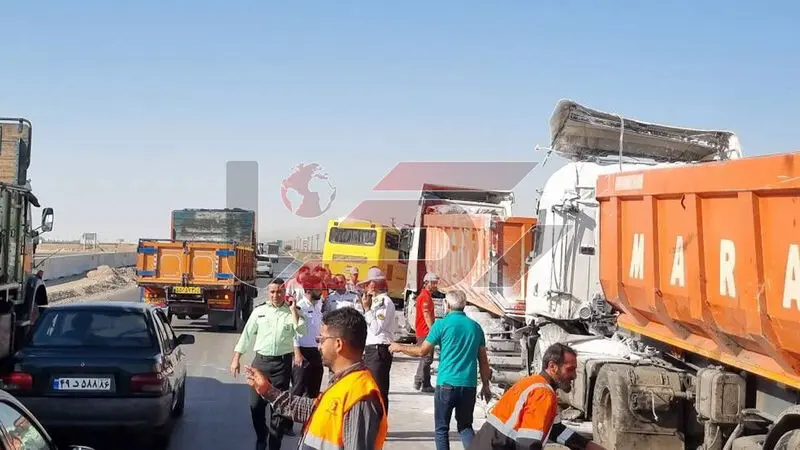 تصادف اتوبوس سمنان