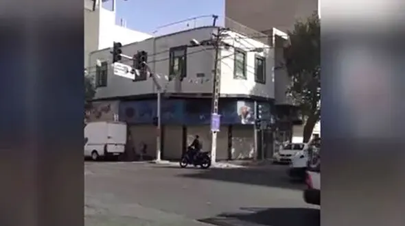 فیلم دیدار عزرائیل با مرد تهرانی و فرزندش در ریزش‌ ساختمان‌ کفش‌ ملی