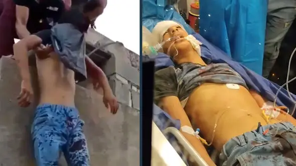 فیلم باورنکردنی از صحنه قتل پسر ماهشهری در پشت بام  / شلیک پلیس خطا رفت + عکس