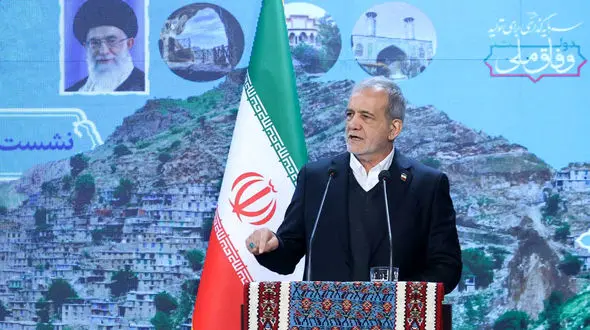 افتتاح چند طرح عمرانی و اقتصادی در کردستان با حضور رئیس‌جمهور پزشکیان 