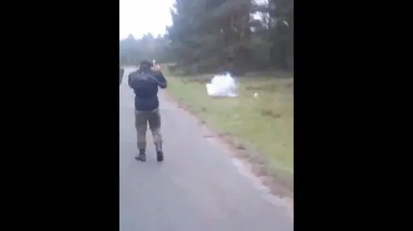 دست گل به آب دادن سرباز زن ارتش هنگام پرتاب نارنجک + فیلم