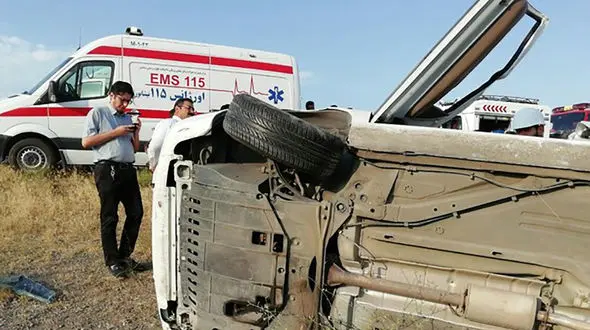  فیلمی تصادف مرگبار در دشت ذهاب کرمانشاه