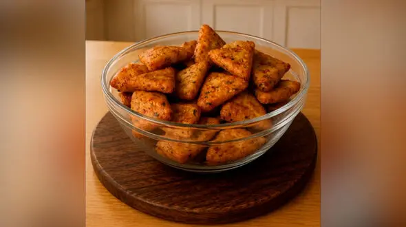 طرز تهیه اسنک سیب‌ زمینی ترد با سس قرمز تند + فیلم