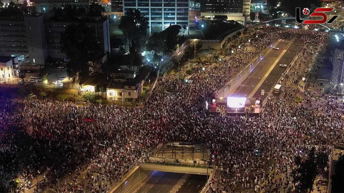 تظاهرات دهها هزار نفری در تل‌آویو علیه نتانیاهو