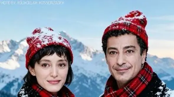 عکس های کریسمسی پر برف نوید محمدزاده و فرشته حسینی در خارج  / عاشقانه و احساسی