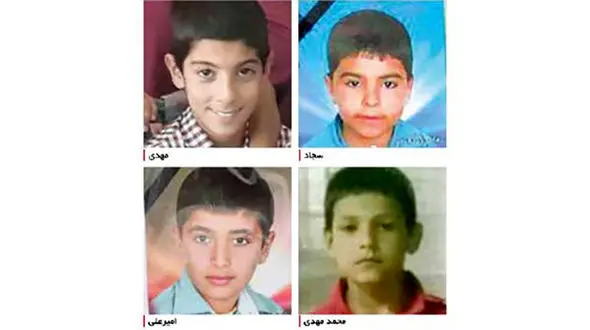 تصاویر دردناک از چهره 4 دانش آموز خراسانی که به طرز فجیعی جان باختند