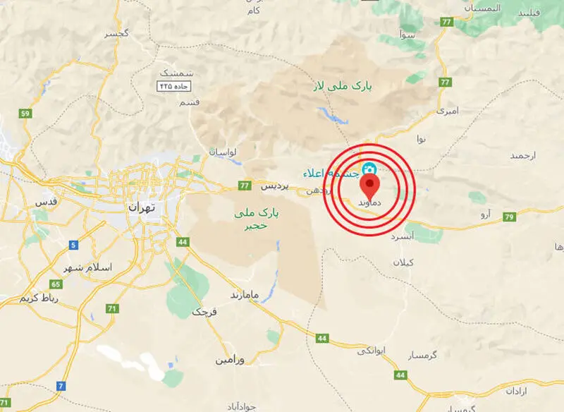 محل ترور شهید محسن فخری زاده