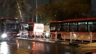 خرابی اتوبوس بی آر تی عامل ایجاد ترافیک در مرکز پایتخت + عکس