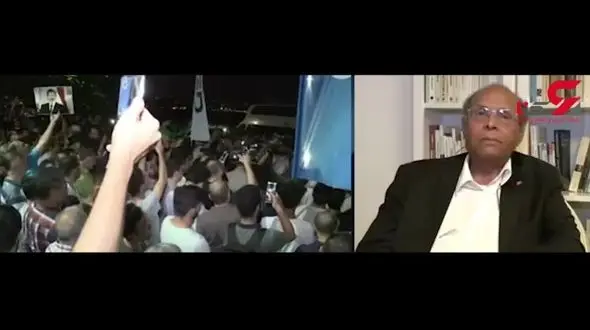گریه رئیس جمهور سابق ‎تونس برای محمد مرسی در پخش زنده + فیلم 