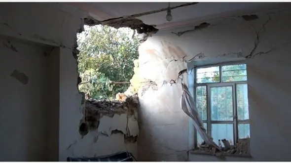 موشک خانه مرد ایرانی در مرز را ویران کرد

