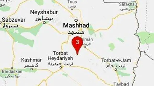 زلزله 3.3 ریشتری در فریمان